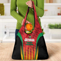 Custom Amazon Warriors Guyana Cricket Grocery Bag Ready For Glory Red Version - Wonder Print Shop