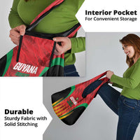 Custom Amazon Warriors Guyana Cricket Grocery Bag Ready For Glory Red Version - Wonder Print Shop