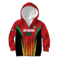 Custom Amazon Warriors Guyana Cricket Kid Hoodie Ready For Glory Red Version - Wonder Print Shop