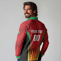 Custom Amazon Warriors Guyana Cricket Long Sleeve Polo Shirt Ready For Glory Red Version - Wonder Print Shop