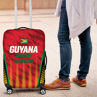 Custom Amazon Warriors Guyana Cricket Luggage Cover Ready For Glory Red Version - Wonder Print Shop