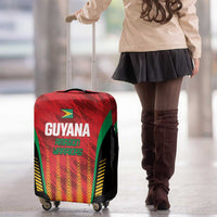 Custom Amazon Warriors Guyana Cricket Luggage Cover Ready For Glory Red Version - Wonder Print Shop