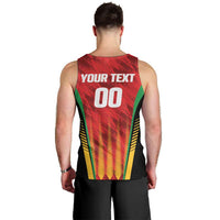 Custom Amazon Warriors Guyana Cricket Men Tank Top Ready For Glory Red Version - Wonder Print Shop