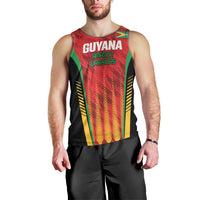 Custom Amazon Warriors Guyana Cricket Men Tank Top Ready For Glory Red Version - Wonder Print Shop