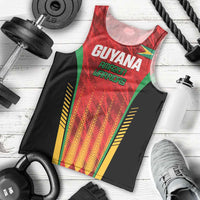 Custom Amazon Warriors Guyana Cricket Men Tank Top Ready For Glory Red Version - Wonder Print Shop