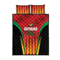 Custom Amazon Warriors Guyana Cricket Quilt Bed Set Ready For Glory Red Version - Wonder Print Shop