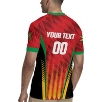 Custom Amazon Warriors Guyana Cricket Rugby Jersey Ready For Glory Red Version - Wonder Print Shop