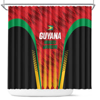 Custom Amazon Warriors Guyana Cricket Shower Curtain Ready For Glory Red Version - Wonder Print Shop