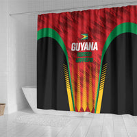 Custom Amazon Warriors Guyana Cricket Shower Curtain Ready For Glory Red Version - Wonder Print Shop