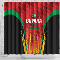 Custom Amazon Warriors Guyana Cricket Shower Curtain Ready For Glory Red Version - Wonder Print Shop