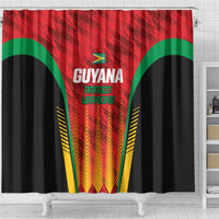 Custom Amazon Warriors Guyana Cricket Shower Curtain Ready For Glory Red Version - Wonder Print Shop