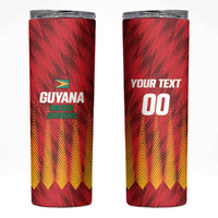 Custom Amazon Warriors Guyana Cricket Skinny Tumbler Ready For Glory Red Version - Wonder Print Shop