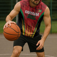 Custom Amazon Warriors Guyana Cricket Sleeveless Hoodie Ready For Glory Red Version - Wonder Print Shop