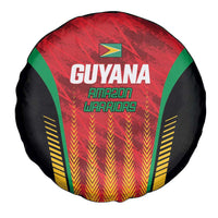 Custom Amazon Warriors Guyana Cricket Spare Tire Cover Ready For Glory Red Version - Wonder Print Shop