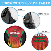 Custom Amazon Warriors Guyana Cricket Spare Tire Cover Ready For Glory Red Version - Wonder Print Shop