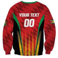 Custom Amazon Warriors Guyana Cricket Sweatshirt Ready For Glory Red Version - Wonder Print Shop