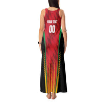 Custom Amazon Warriors Guyana Cricket Tank Maxi Dress Ready For Glory Red Version - Wonder Print Shop