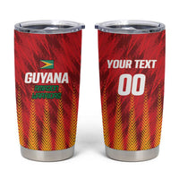 Custom Amazon Warriors Guyana Cricket Tumbler Cup Ready For Glory Red Version - Wonder Print Shop