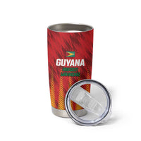 Custom Amazon Warriors Guyana Cricket Tumbler Cup Ready For Glory Red Version - Wonder Print Shop
