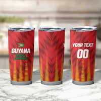Custom Amazon Warriors Guyana Cricket Tumbler Cup Ready For Glory Red Version - Wonder Print Shop