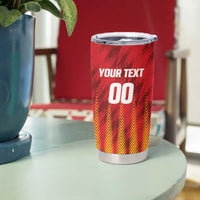 Custom Amazon Warriors Guyana Cricket Tumbler Cup Ready For Glory Red Version - Wonder Print Shop