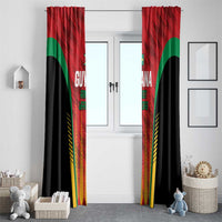 Custom Amazon Warriors Guyana Cricket Window Curtain Ready For Glory Red Version - Wonder Print Shop