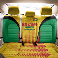 Custom Amazon Warriors Guyana Cricket Back Car Seat Cover Ready For Glory Yellow Version - Wonder Print Shop