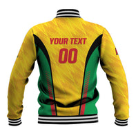 Custom Amazon Warriors Guyana Cricket Baseball Jacket Ready For Glory Yellow Version - Wonder Print Shop