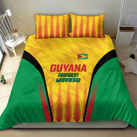 Custom Amazon Warriors Guyana Cricket Bedding Set Ready For Glory Yellow Version - Wonder Print Shop