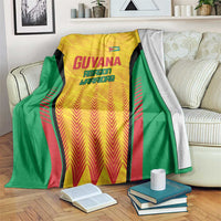 Custom Amazon Warriors Guyana Cricket Blanket Ready For Glory Yellow Version - Wonder Print Shop