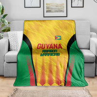 Custom Amazon Warriors Guyana Cricket Blanket Ready For Glory Yellow Version - Wonder Print Shop