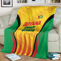 Custom Amazon Warriors Guyana Cricket Blanket Ready For Glory Yellow Version - Wonder Print Shop