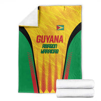 Custom Amazon Warriors Guyana Cricket Blanket Ready For Glory Yellow Version - Wonder Print Shop