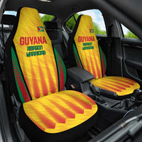 Custom Amazon Warriors Guyana Cricket Car Seat Cover Ready For Glory Yellow Version - Wonder Print Shop