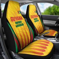 Custom Amazon Warriors Guyana Cricket Car Seat Cover Ready For Glory Yellow Version - Wonder Print Shop