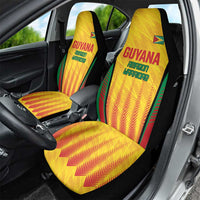 Custom Amazon Warriors Guyana Cricket Car Seat Cover Ready For Glory Yellow Version - Wonder Print Shop