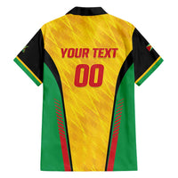 Custom Amazon Warriors Guyana Cricket Family Matching Long Sleeve Bodycon Dress and Hawaiian Shirt Ready For Glory Yellow Version - Wonder Print Shop