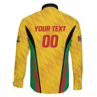 Custom Amazon Warriors Guyana Cricket Family Matching Short Sleeve Bodycon Dress and Hawaiian Shirt Ready For Glory Yellow Version - Wonder Print Shop