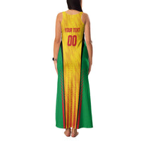 Custom Amazon Warriors Guyana Cricket Family Matching Tank Maxi Dress and Hawaiian Shirt Ready For Glory Yellow Version - Wonder Print Shop