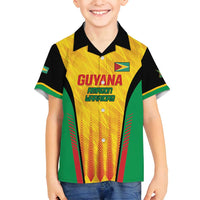 Custom Amazon Warriors Guyana Cricket Family Matching Tank Maxi Dress and Hawaiian Shirt Ready For Glory Yellow Version - Wonder Print Shop