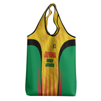 Custom Amazon Warriors Guyana Cricket Grocery Bag Ready For Glory Yellow Version - Wonder Print Shop