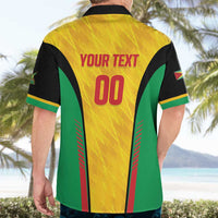 Custom Amazon Warriors Guyana Cricket Hawaiian Shirt Ready For Glory Yellow Version - Wonder Print Shop