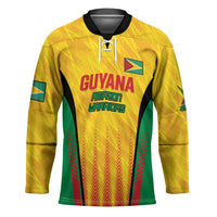 Custom Amazon Warriors Guyana Cricket Hockey Jersey Ready For Glory Yellow Version - Wonder Print Shop