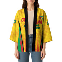 Custom Amazon Warriors Guyana Cricket Kimono Ready For Glory Yellow Version - Wonder Print Shop