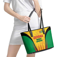 Custom Amazon Warriors Guyana Cricket Leather Tote Bag Ready For Glory Yellow Version - Wonder Print Shop