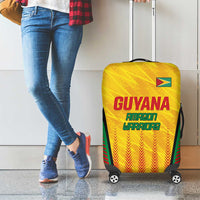 Custom Amazon Warriors Guyana Cricket Luggage Cover Ready For Glory Yellow Version - Wonder Print Shop