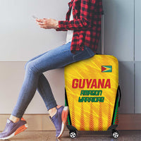 Custom Amazon Warriors Guyana Cricket Luggage Cover Ready For Glory Yellow Version - Wonder Print Shop