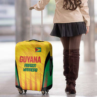 Custom Amazon Warriors Guyana Cricket Luggage Cover Ready For Glory Yellow Version - Wonder Print Shop