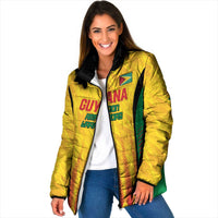 Custom Amazon Warriors Guyana Cricket Padded Jacket Ready For Glory Yellow Version - Wonder Print Shop