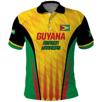 Custom Amazon Warriors Guyana Cricket Polo Shirt Ready For Glory Yellow Version - Wonder Print Shop